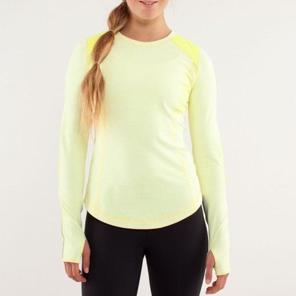 LULULEMON yellow run ice queen long sleeve - Picture 2 of 12